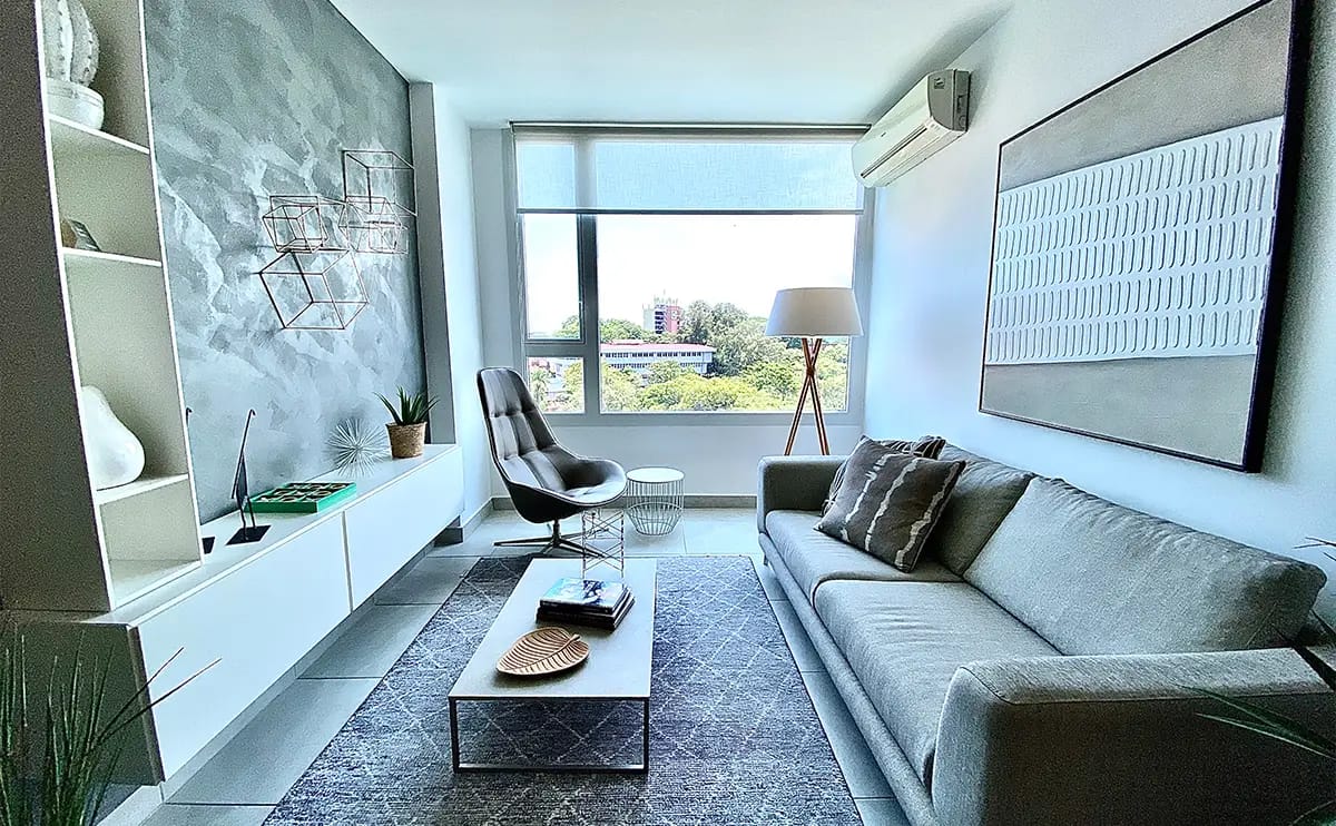 Living Room - View 1 - Van Gogh - 92 SQM Apartment