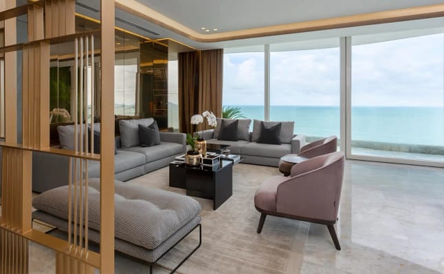 The Towers - Punta Paitilla - Panama - 320 SQM Apartment - Living Room - Day Ocean View